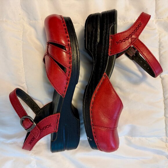 Dansko Margrete red sandals 40 - Picture 2 of 11